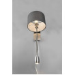 Wall luminaire 40W E14 + LED 3,2W gray HOTEL
