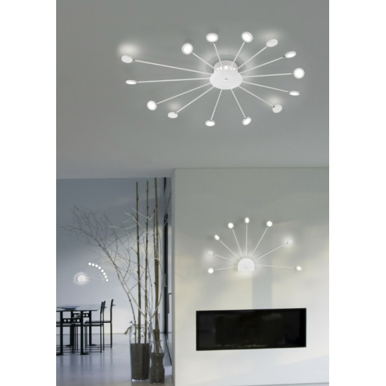 Ceiling luminaire 9 x SMD LED 2,6W white PEACOCK