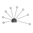 Ceiling luminaire 9 x SMD LED 2,6W PEACOCK
