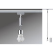 Pendant matt chrome E27 20W EASY BASIC