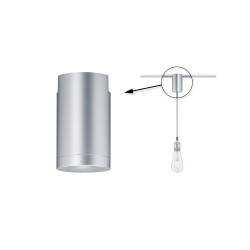 Universal matt chrome pendant adapter 