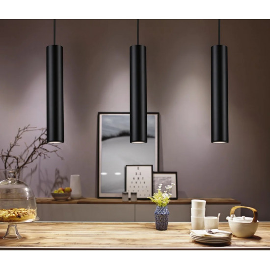 LED pendant 10W GU10 black matt CATALEJO