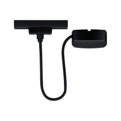 Rail cable infeed black matt