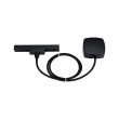 Rail cable infeed black matt