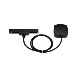 Rail cable infeed black matt