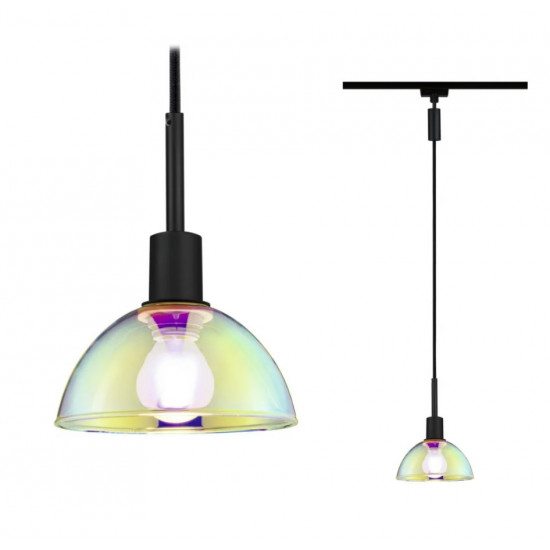 Pendant E14 20W Black matt/Dichroic SARRASANI