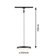Pendant 3-Step-Dim black HILDOR