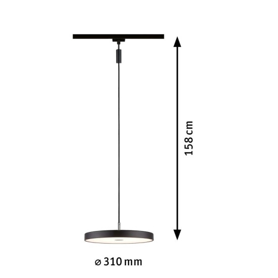 Pendant 3-Step-Dim black HILDOR