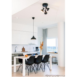 Ceiling light 3x40W black TEODOR