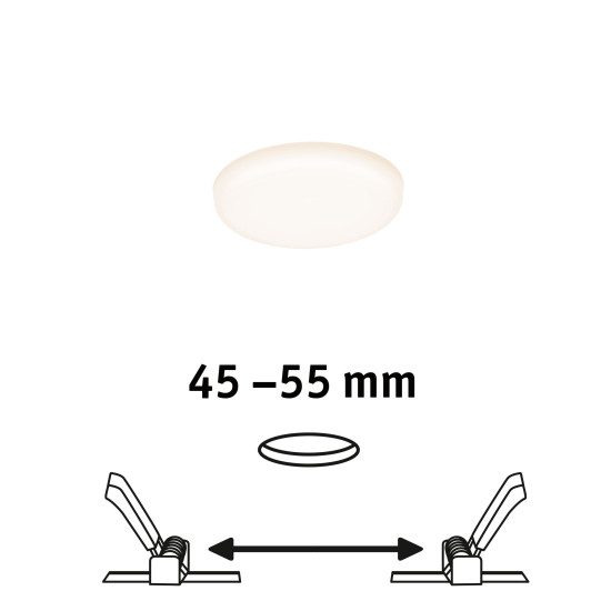 LED recessed panel IP44 4,5W VELUNA VARIFIT