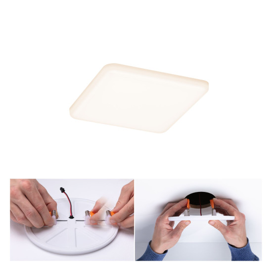 LED recessed panel  IP44  square 125x125mm 8,5W VELUNA VARIFIT