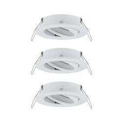 Recessed luminaire Spot swivelling max. 3x10W matt white 230 V