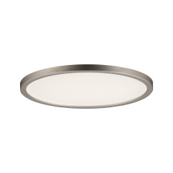 LED recessed panel IP44 12W matt nickel AREO