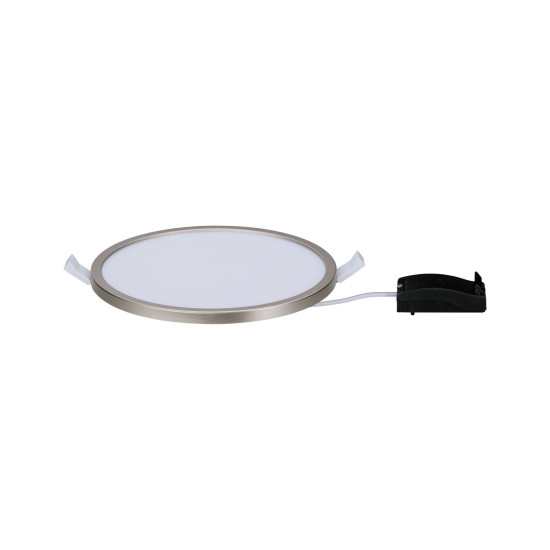 LED recessed panel IP44 12W matt nickel AREO