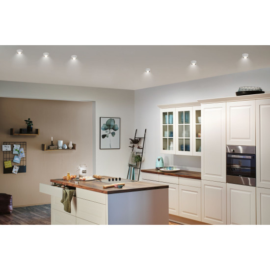 Recessed luminaire LED 6W Matt white#Black matt IP44 GIL