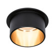Recessed luminaire LED Black matt#Gold IP44 GIL