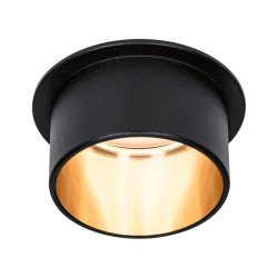 Recessed luminaire LED Black matt#Gold IP44 GIL