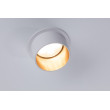 Recessed luminaire LED Matt white#Gold IP44 GIL