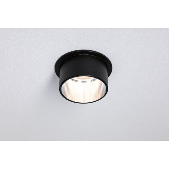 Süvistatav valgusti LED 6W Matt must#Harjatud teras IP44 GIL