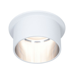 Iebūvējama lampa LED 6W Matēts balts#Matēts tērauds IP44 GIL