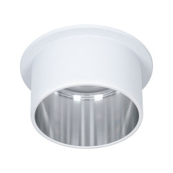 Iebūvējama lampa LED 6W Matēts balts#Matēts tērauds IP44 GIL