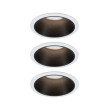 Įleidžiamas šviestuvas juodu reflektoriumi LED 3x6,5W 3 pakopų reguliuojamas COLE