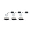 Įleidžiamas šviestuvas juodu reflektoriumi LED 3x6,5W 3 pakopų reguliuojamas COLE