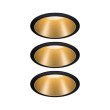 Iebūvējama lampa matēts zeltains reflektors LED 3x6.5W 3-step dim COLE