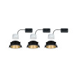 Iebūvējama lampa matēts zeltains reflektors LED 3x6.5W 3-step dim COLE