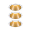 Iebūvējama lampa matēts zeltains reflektors LED 3x6.5W 3-step dim COLE