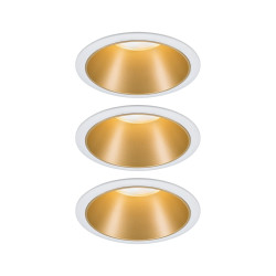Iebūvējama lampa matēts zeltains reflektors LED 3x6.5W 3-step dim COLE