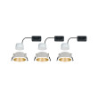 Iebūvējama lampa matēts zeltains reflektors LED 3x6.5W 3-step dim COLE