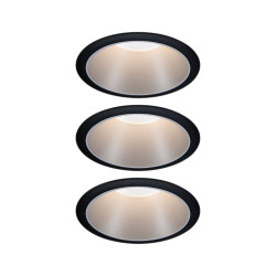Iebūvējama lampa matēts sudrabots reflektors LED 3x6.5W 3-step dim COLE