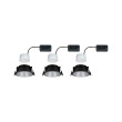 Iebūvējama lampa matēts sudrabots reflektors LED 3x6.5W 3-step dim COLE