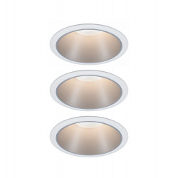 Iebūvējama lampa matēts sudrabots reflektors LED 3x6.5W 3-step dim COLE