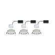 Iebūvējama lampa matēts sudrabots reflektors LED 3x6.5W 3-step dim COLE