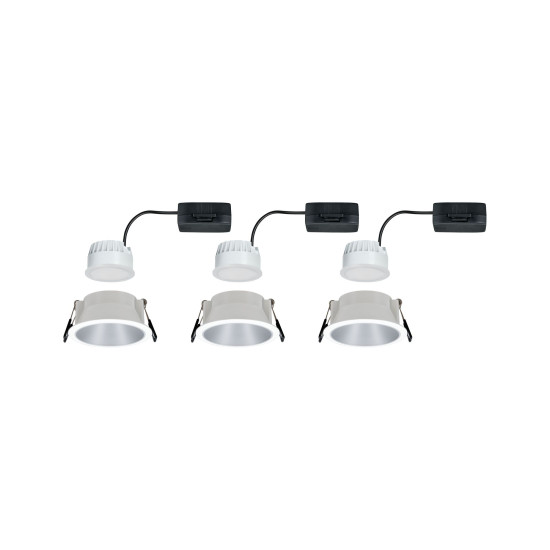 Iebūvējama lampa matēts sudrabots reflektors LED 3x6.5W 3-step dim COLE
