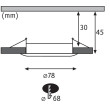 LED Coin luminaire NOVA