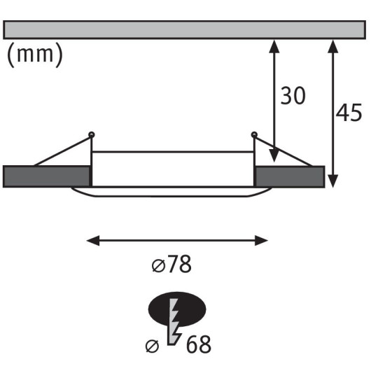 LED Coin luminaire NOVA