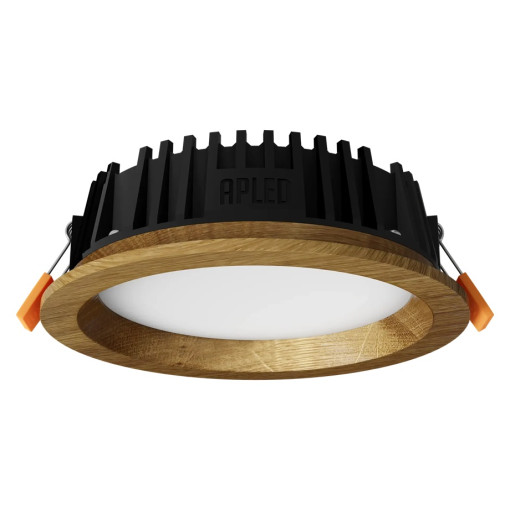 Recessed LED light RONDO WOODLINE 148 6W IP20 4000K 631lm Oak