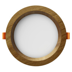 Recessed LED light RONDO WOODLINE 148 6W IP20 3000K 595lm Oak