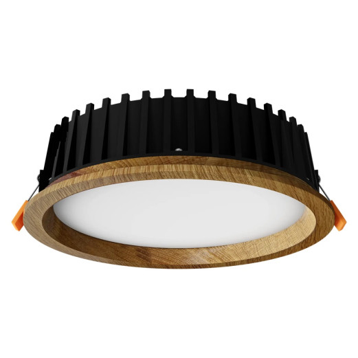Recessed LED light RONDO WOODLINE 206 12W IP20 3000K 1211lm Oak