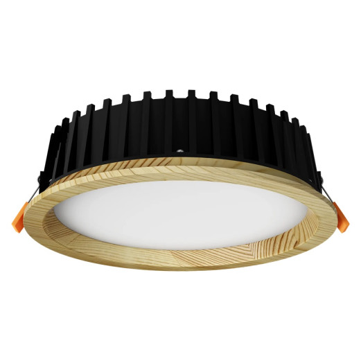 Recessed LED light RONDO WOODLINE 206 12W IP20 3000K 1211lm Pine