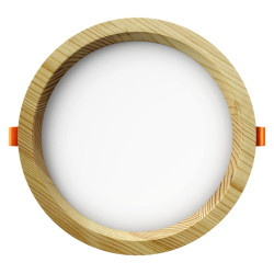 Recessed LED light RONDO WOODLINE 206 12W IP20 3000K 1211lm Pine