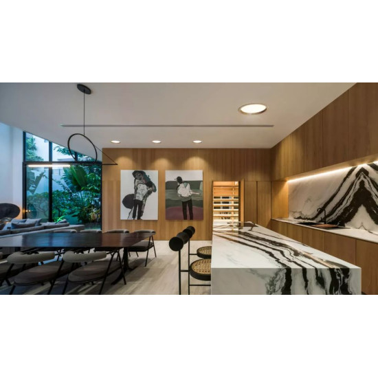 Recessed LED light RONDO WOODLINE 264 18W IP20 3000K 1986lm Oak