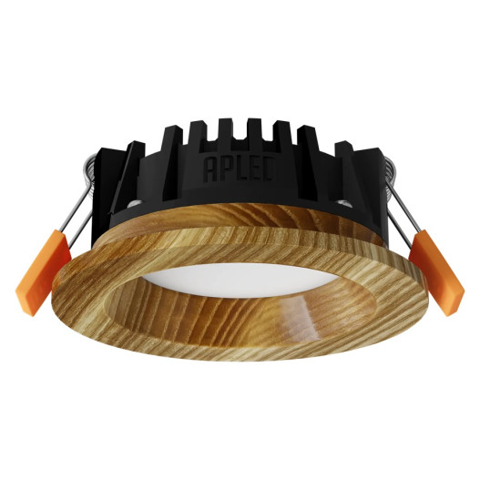 Recessed LED light RONDO WOODLINE 90 3W IP20 3000K 176lm Ash