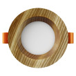 Recessed LED light RONDO WOODLINE 90 3W IP20 3000K 176lm Ash