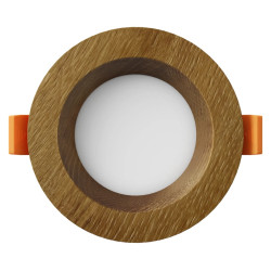 Recessed LED light RONDO WOODLINE 90 3W IP20 3000K 176lm Oak