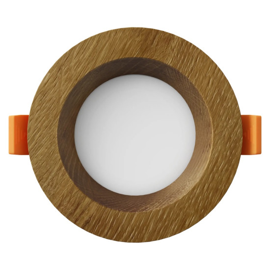 Recessed LED light RONDO WOODLINE 90 3W IP20 3000K 176lm Oak