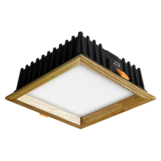 Iebūvēts LED gaismeklis SQUARE WOODLINE 120x120 6W IP20 4000K 558lm osis